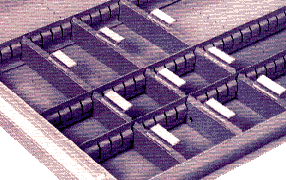 Photo of Plastic Label Holder for Modular Drawer Storage Bin Divider