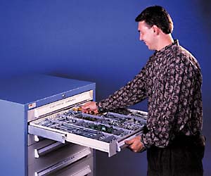 Photo of modular drawer in action